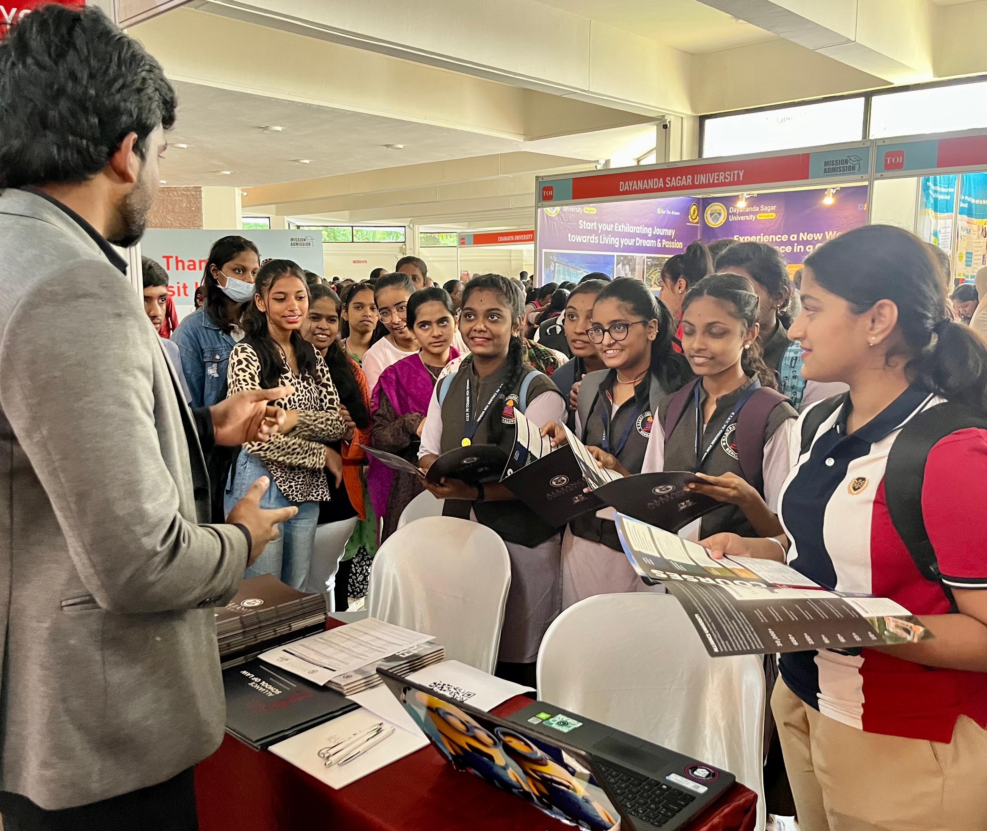 Students collaborating